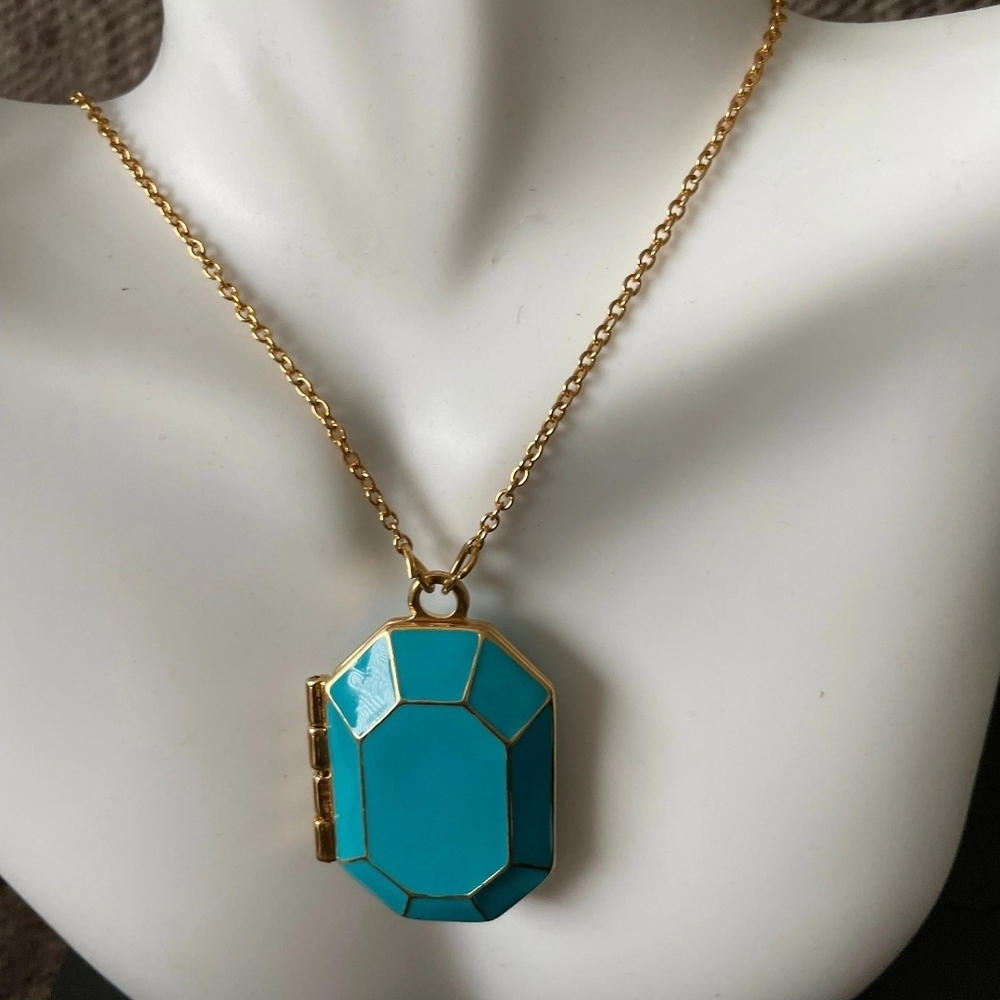 Elegant Blue Locket Pendant